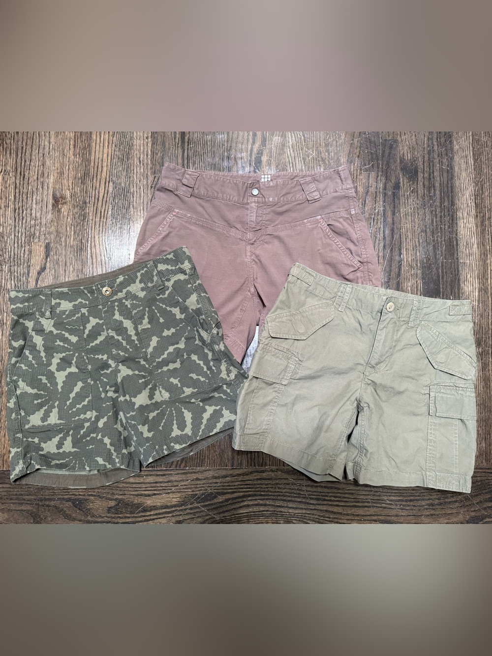 The North Face Polo Shorts Lot of 3 Outdoor Hiking Cargo Women Sz 0/2 Gorpcore